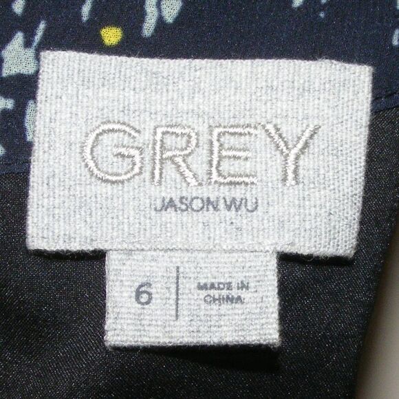 GREY JASON WU Dress, 6, Shift, Multicolor Floral, Sleeveless, Back Zip - Picture 9 of 11